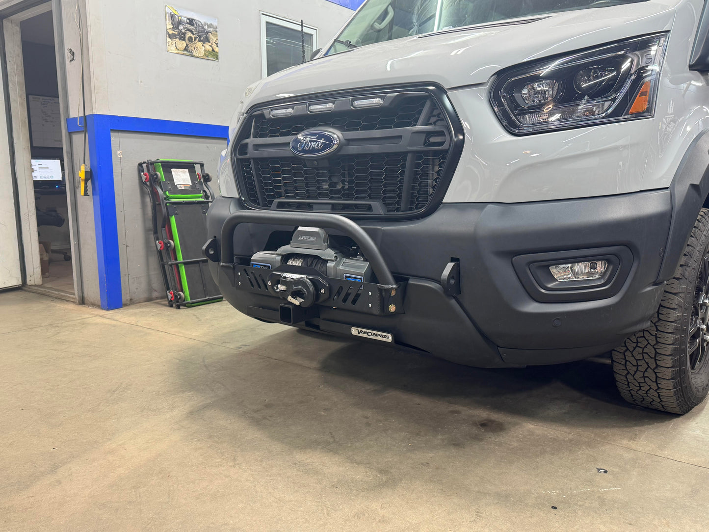 Front Winch Bumper (Ford Transit 2015+) By Van Compass