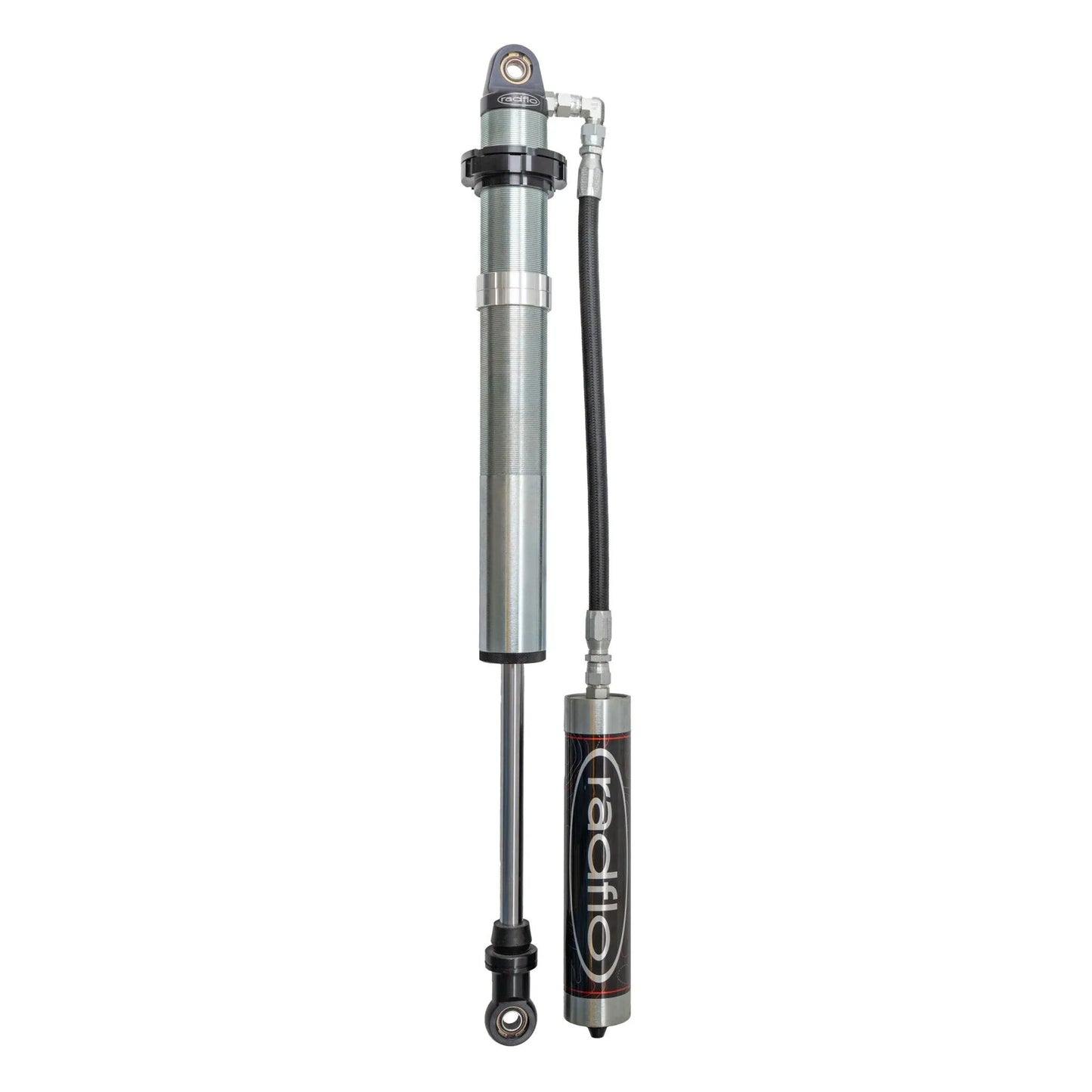 Shock absorber with brand logo on a white background