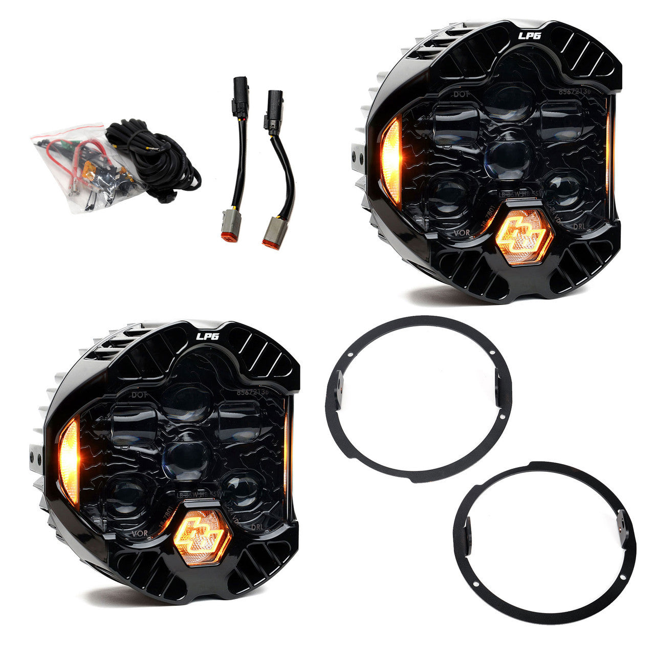 DOT LP6 LED Headlight Kit for Jeep Wrangler JK (2007-2018)
