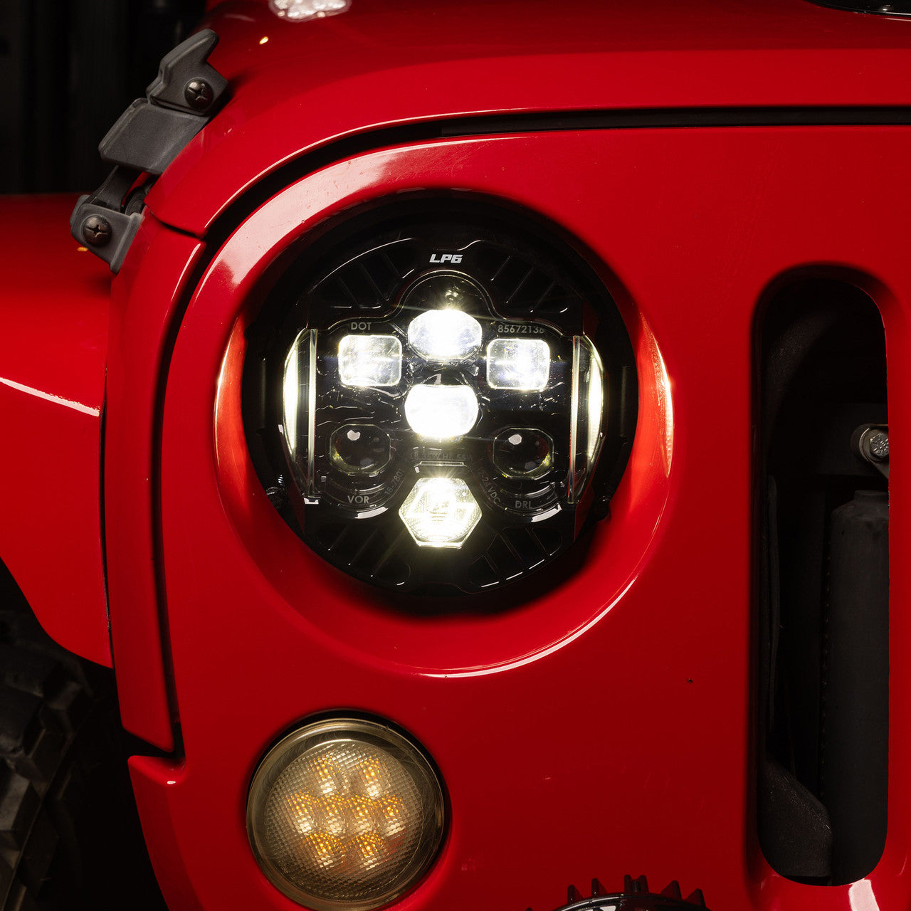 DOT LP6 LED Headlight Kit for Jeep Wrangler JK (2007-2018)