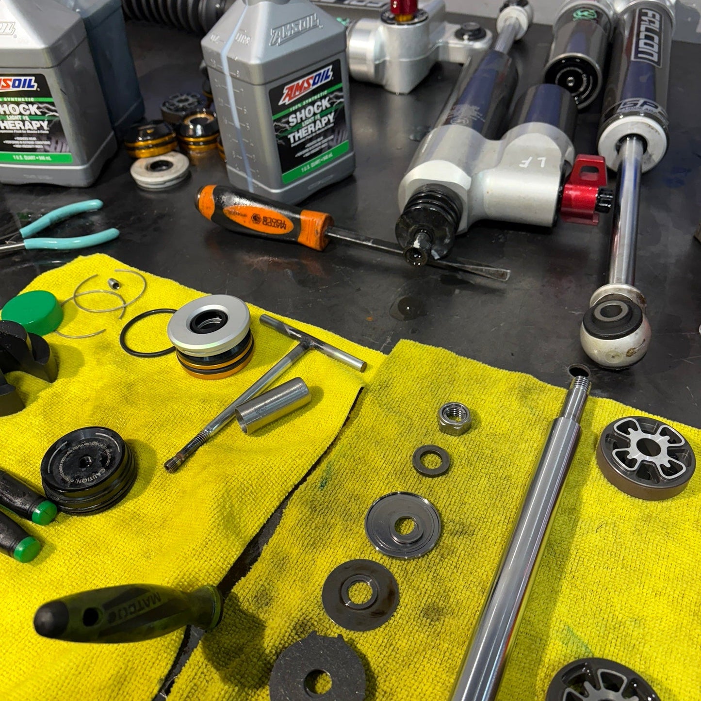 Falcon Shock Rebuild Service for Van Compass Suspension