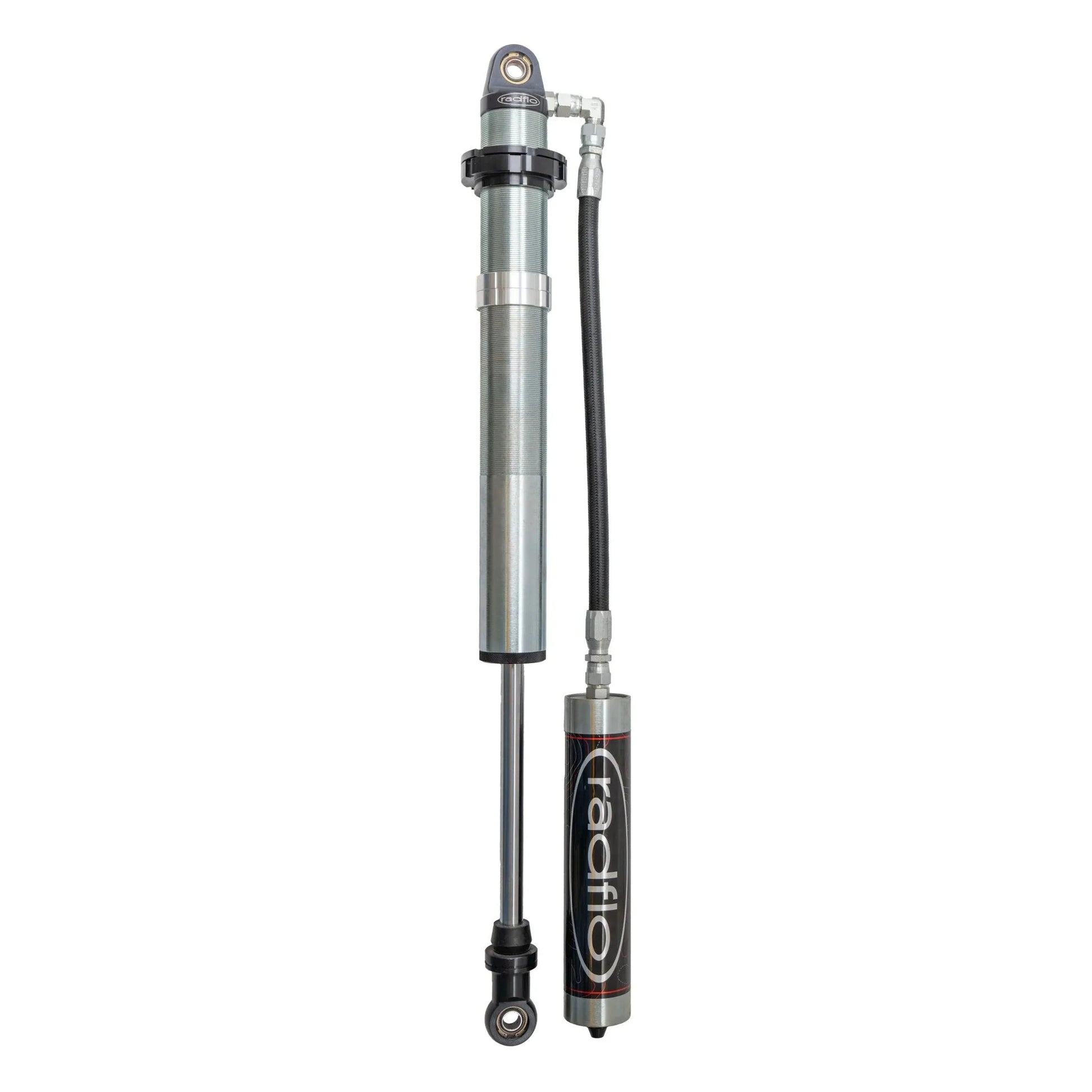 Shock absorber with brand logo on a white background