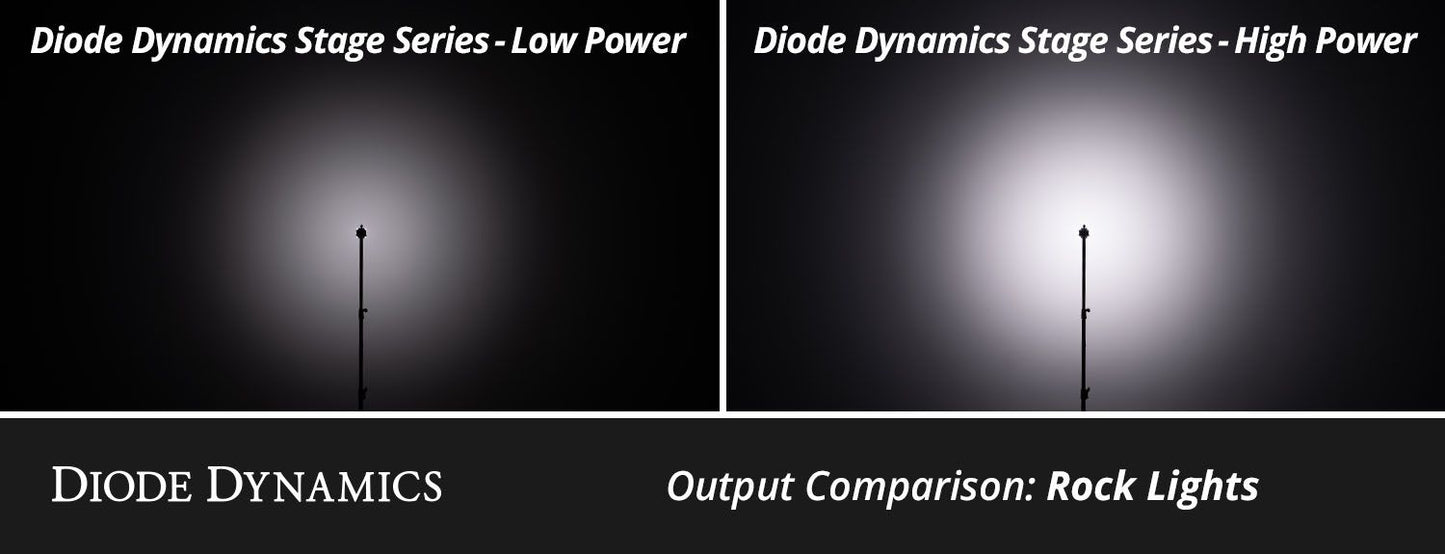 Stage Series Single Color LED Rock Lights by Diode Dynamics (2 pack)